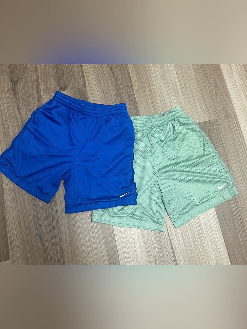 Nike Boys Athletic Dri-Fit Shorts  Blue and Sage Like New